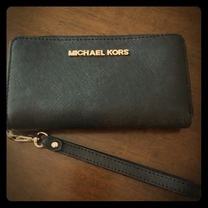 Michael Kors Black Wristlet